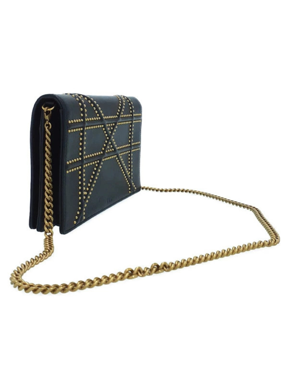 Dior  Christian Chain ama Wallet Black